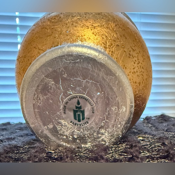 Vintage PartyLite Gold/Silver Mercury Glass Votive Holder - Picture 10 of 15